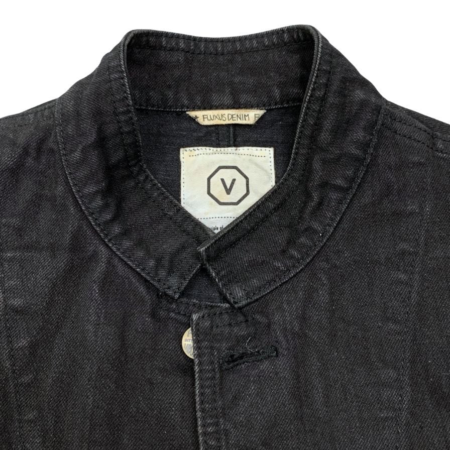 中古◆ヴィズヴィム ビズビム FLUXUS DENIM ジャケット カバーオール メンズ ブラック サイズM visvim 【AFB14】