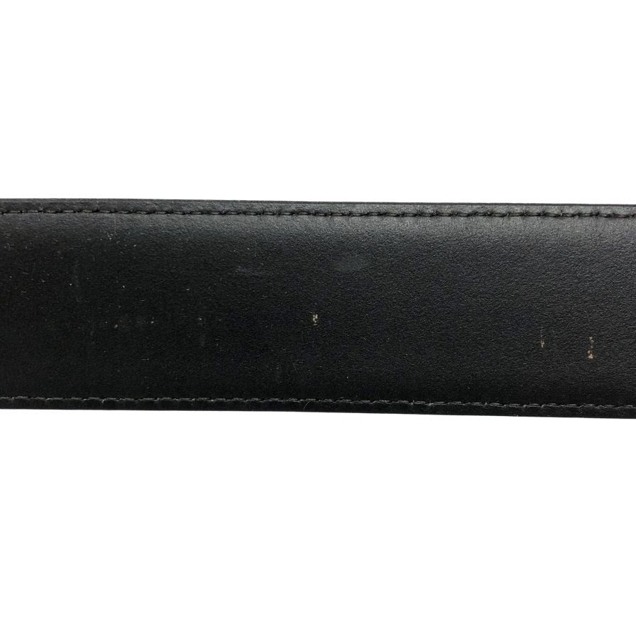 ア テストーニ ベルト レザー ソリッドブラスバックル ブラック メンズ a.testoni【AFI13】