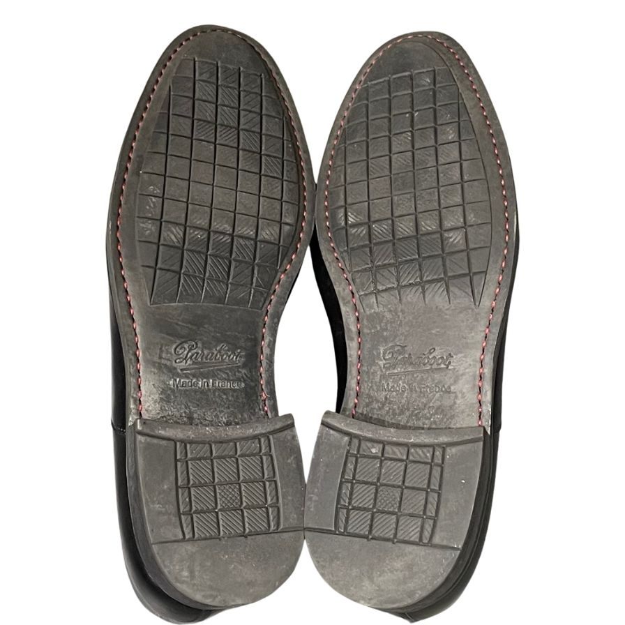パラブーツ レザーシューズ ストレートチップ クレマンソー メンズ サイズUK8 ブラック PARABOOT CLEMENCEAU ビジネスシューズ 約27.0cm【LA】【中古】