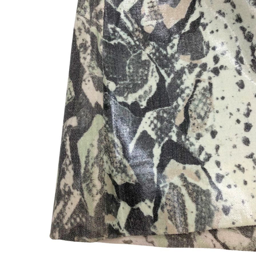 アクネ ストゥディオズ ひざ丈スカート 総柄 ヘビ柄 ポリエステルコーティング レディース サイズ 36 ACNE STUDIOS【AFB29】