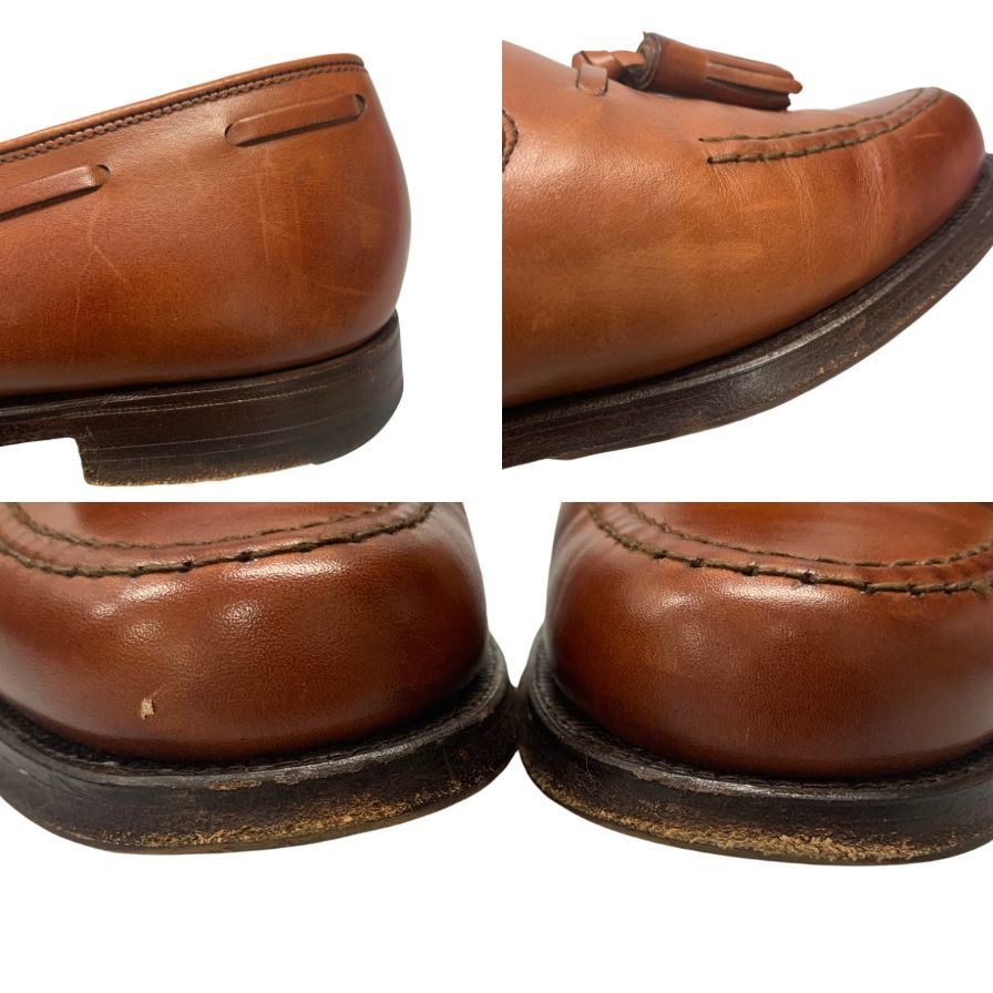 クロケット&ジョーンズ レザーシューズ タッセルローファー バーニーズニューヨーク別注 ブラウン サイズ6.5E メンズ CROCKETT&JONES NASH2 約25.5cm【LA】