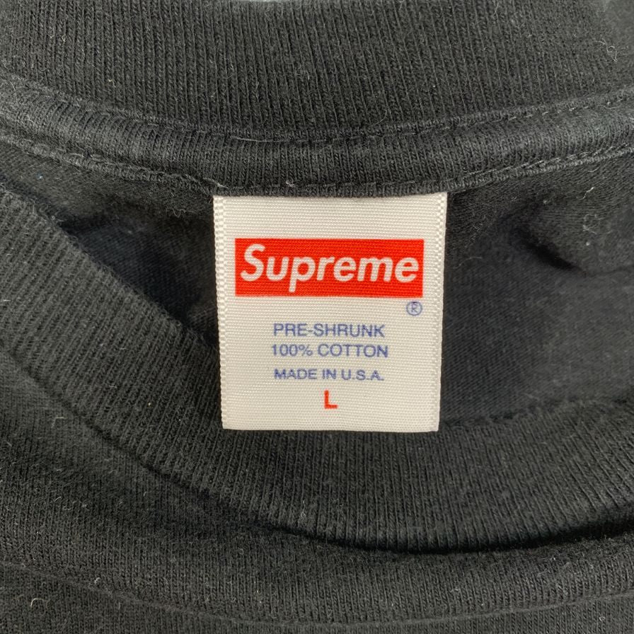美品◆シュプリーム 18AW Tシャツ Madonna マドンナ ブラック メンズ サイズL Supreme 【AFA5】