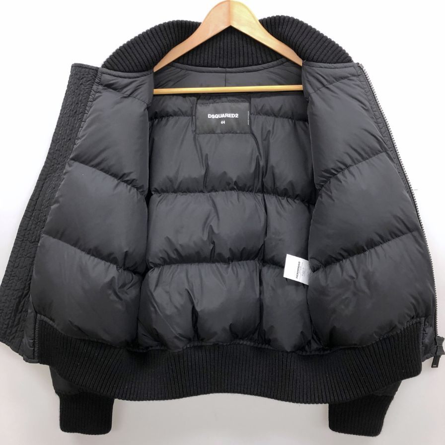 美品◆ディースクエアード 19AW MA-1 ICON ダウン ブラック レディース サイズ44 DSQUARED2 【AFA23】