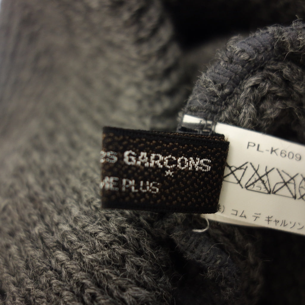 極美品◆コム デ ギャルソン オム プリュス ミッキーニットキャップ グレー PL-K609 COMME des GARCONS HOMME PLUS【AFI21】