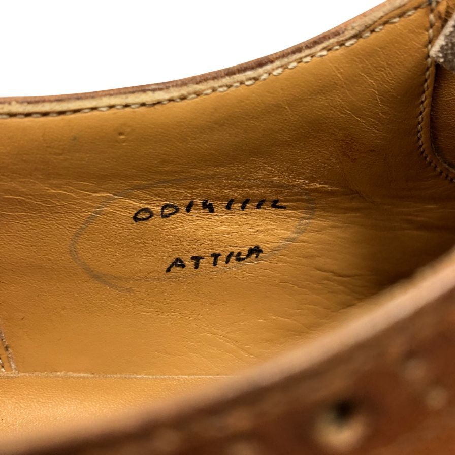 ヴァーシュ クオーターブローグ メンズ コニャックブラウン EU40.5 Vass Shoes ビジネスシューズ 約25.5cm【LA】【中古】