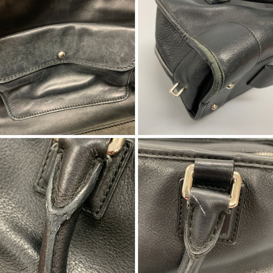 ロエベ ハンドバッグ アマソナ28 アナグラム レザー 南京錠 レディース ブラック LOEWE【AFE2】