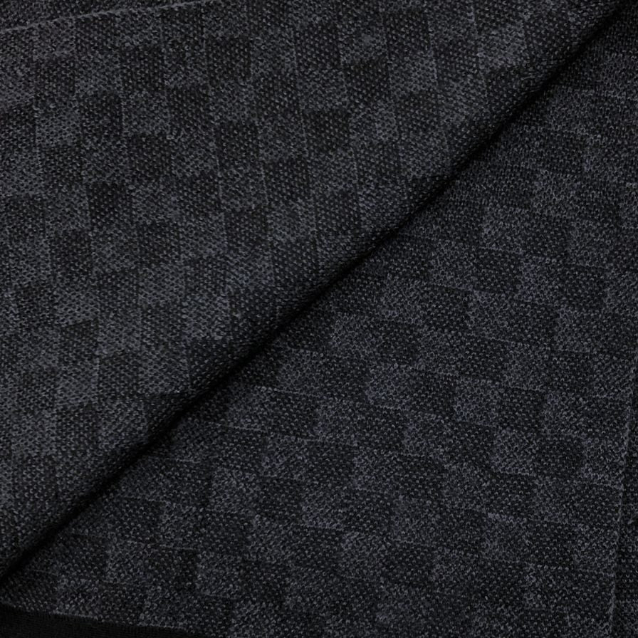 ルイヴィトン ストール M70028 エシャルプ プティ ダミエ グラフィット ウール メンズ ブラック LOUIS VUITTON【AFI21】