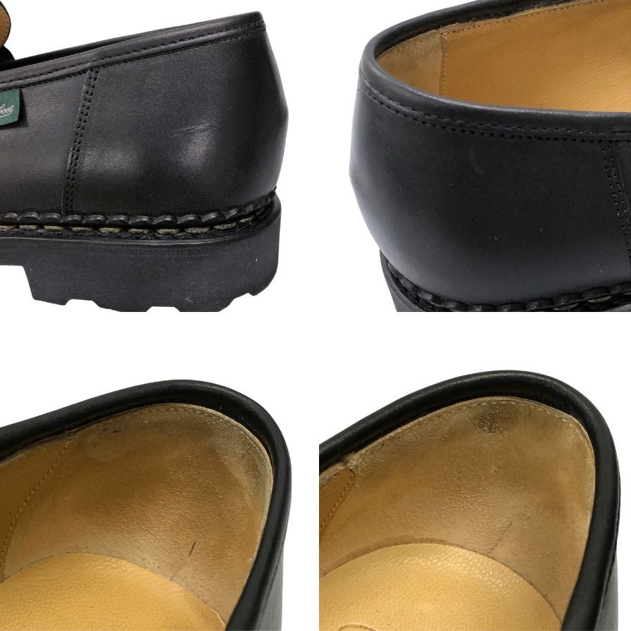 パラブーツ ローファー ランス レザー ブラック サイズ8 メンズ PARABOOT REIMS ローファー 約26.5cm【LA】【中古】