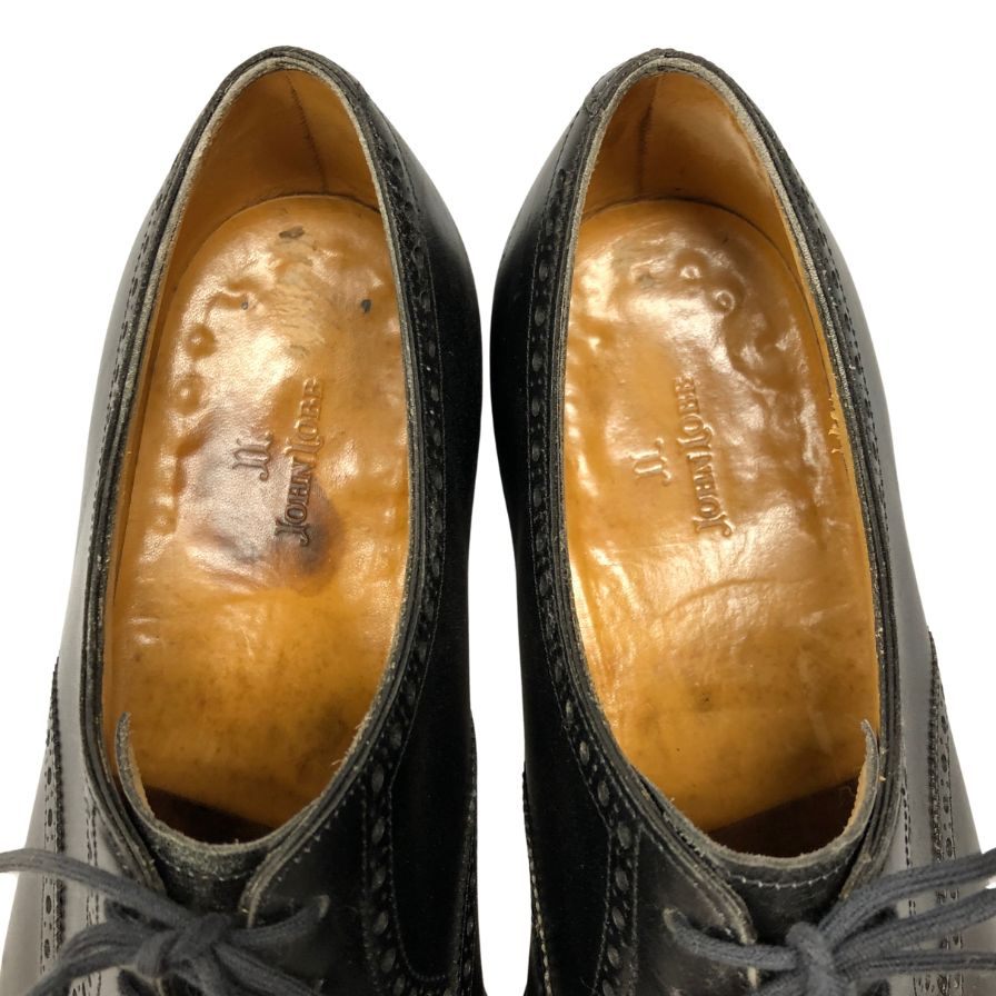 ジョンロブ レザーシューズ セイモア 8695ラスト 8Eサイズ メンズ ブラック JOHN LOBB SEYMOUR ビジネスシューズ 約27.5cm【LA】【中古】