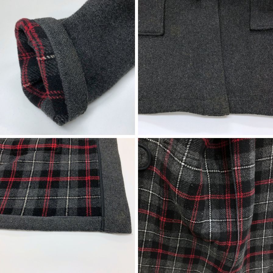 中古◆グローバーオール ダッフルコート 90年代 イングランド製 グレー ウール メンズ サイズ40 GLOVERALL 【AFA4】