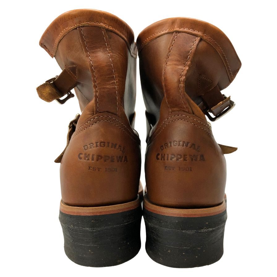 チペワ エンジニアブーツ 1901M12 オリジナル スチールトゥ ブラウン系 メンズ サイズ27.0㎝ CHIPPEWA 約27.0cm【AFD4】