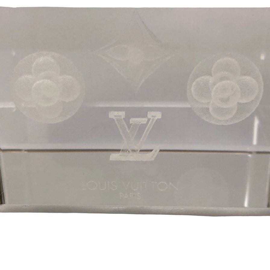 ルイヴィトン 限定ノベルティ クリスタル ペーパーウェイト 3D モノグラム LOUIS VUITTON