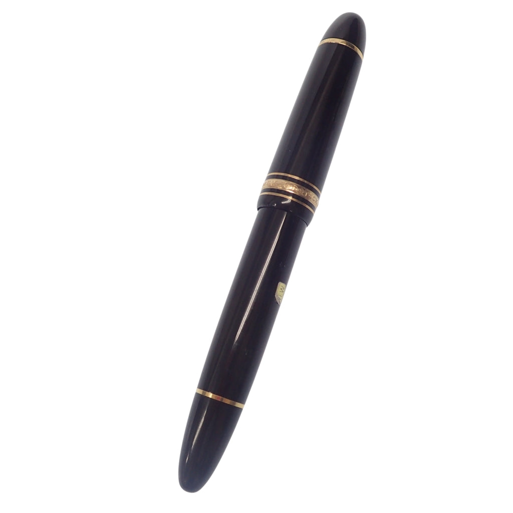 美品◆モンブラン マイスターシュテュック 万年筆 4810 ペン先18K 750 黒×ゴールド MONTBLANC【AFI5】