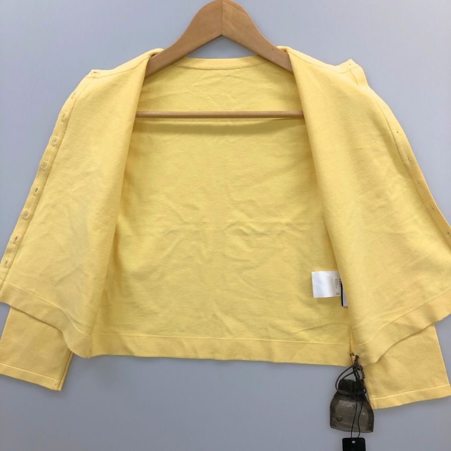 新品同様◆フォクシーニューヨーク ビタミンカーディガン 33525 レディース サイズ38 イエロー FOXEY NEWYORK 【AFB23】
