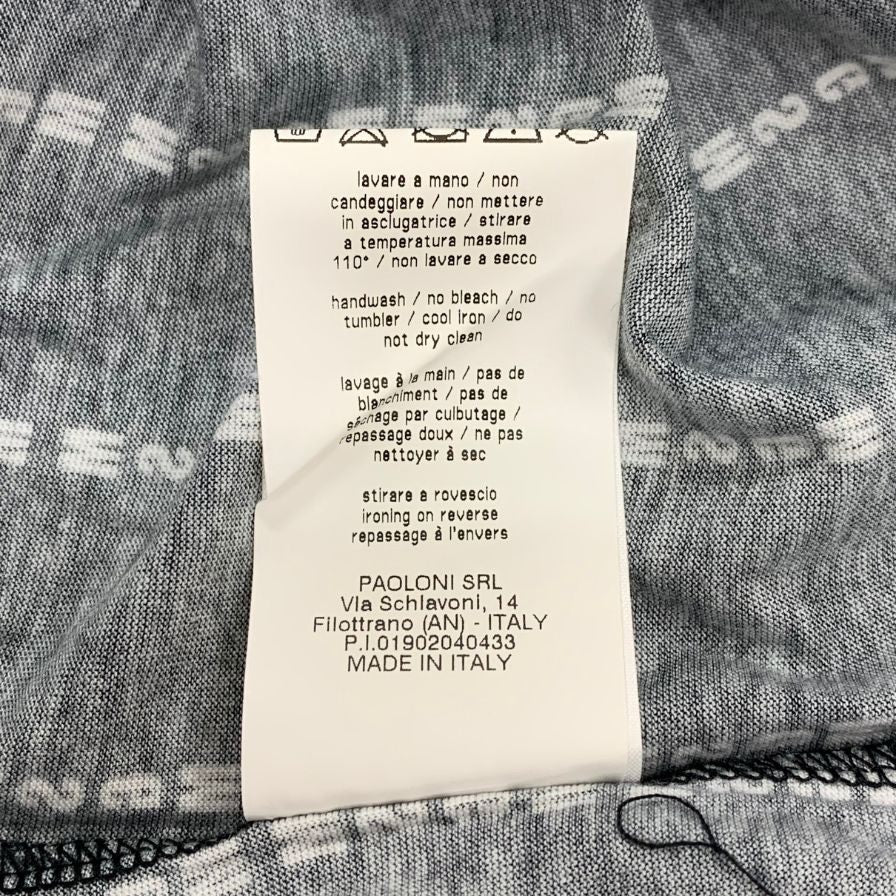 極美品◆エムエスジーエム ロゴロング Tシャツ レディース サイズS ブラック MSGM 【AFB19】