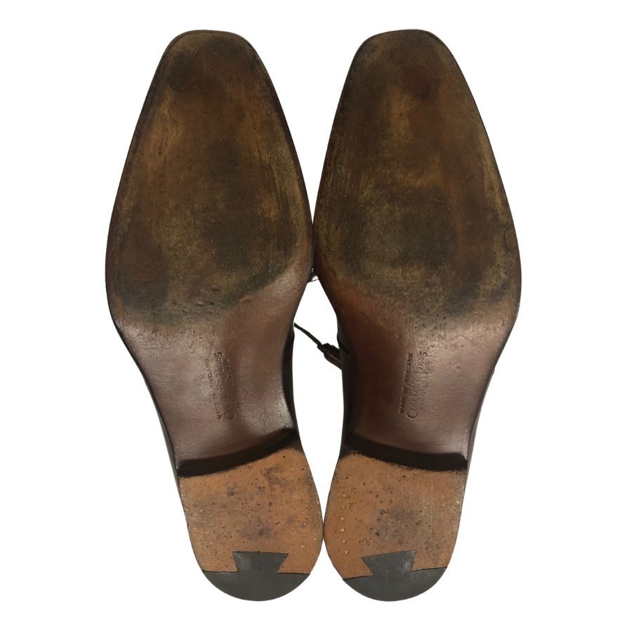クロケット&ジョーンズ レザーシューズ ハンドグレード メンズ サイズ7.5E ボルドー CROCKETT&JONES Hartwell2 約26.0cm【LA】