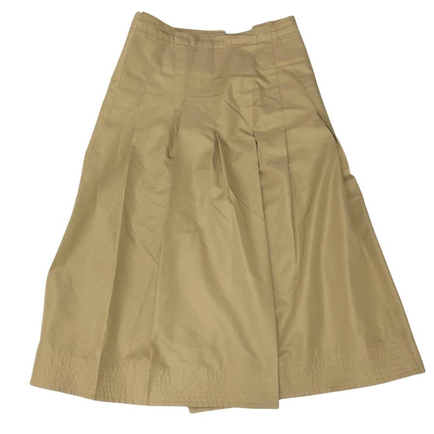 サカイ 22SS コットンギャバジンミックススカート ベージュ レディース サイズ4 22-05949 Sacai【AFB50】