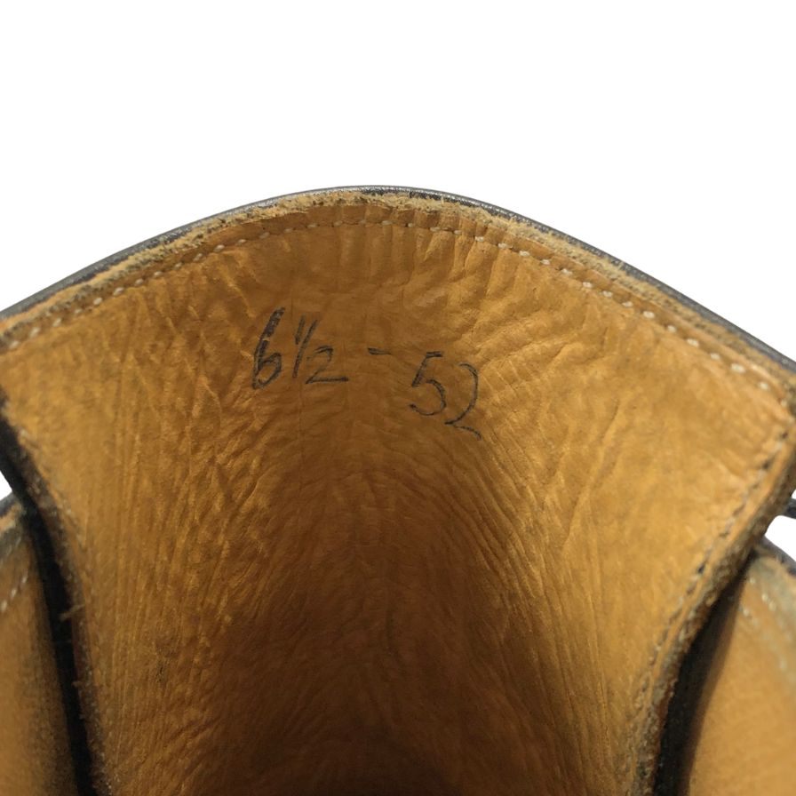 シュナイダーブーツ ジョージブーツ 52ラスト サイズ6.5 カーフレザー ブラック メンズ Schnieder Boots George Boots ブーツ 約25.0cm【LA】【中古】