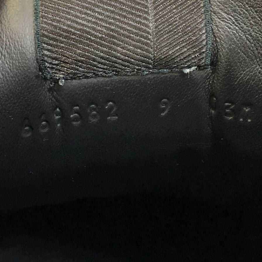 グッチ スニーカー 669582 レザー GGスプリーム キャンバス コンビ ブラック メンズ サイズ9 GUCCI 約28.0cm【AFC34】