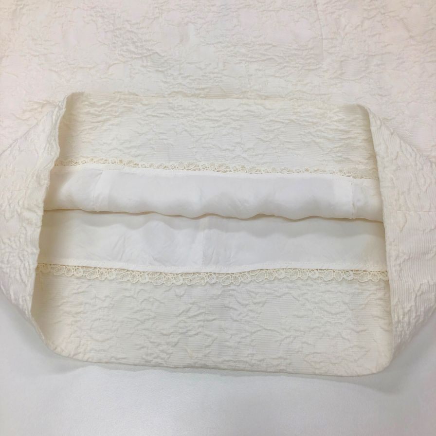 美品◆フォクシー ノースリーブワンピース 33069 レディース サイズ38 ホワイト系 FOXEY 【AFB23】