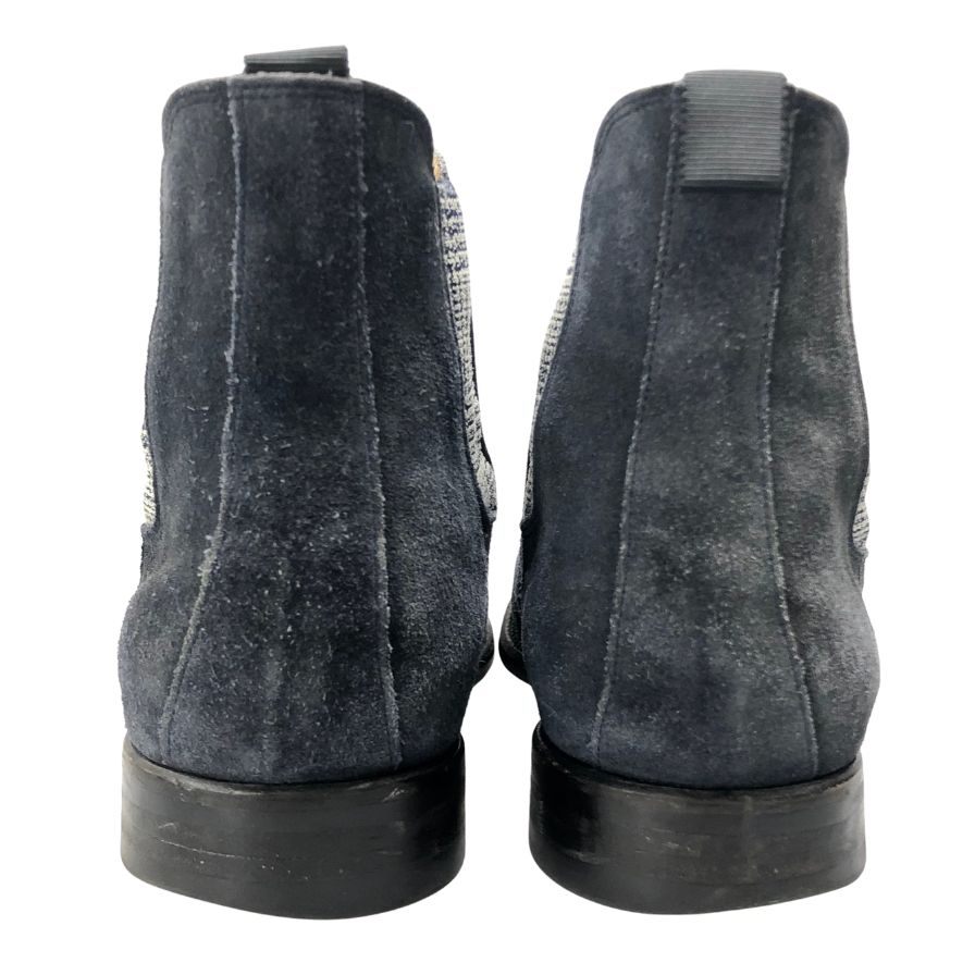 シップス サイドゴアブーツ Master Crafted Footwea スエード ネイビー サイズUK8.5E SHIPS 約26.5cm【AFC47】