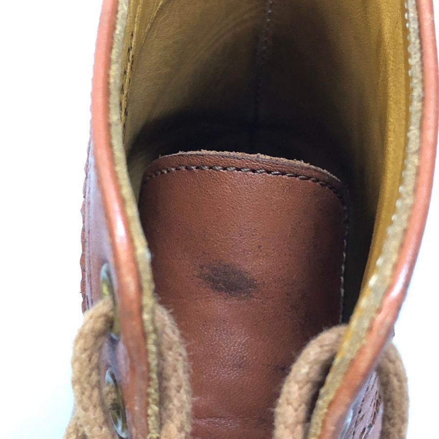 トリッカーズ モールトン 7309 ウィングチップ メンズ サイズ 6.5 ブラウン Tricker`s ブーツ 約25.0cm【LA】【中古】