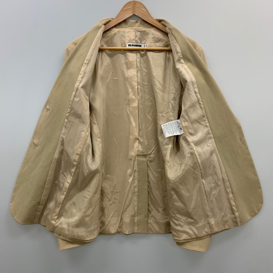中古◆ジルサンダー テーラードジャケット 2B ベージュ サイズ40 JIL SANDER 【AFB27】