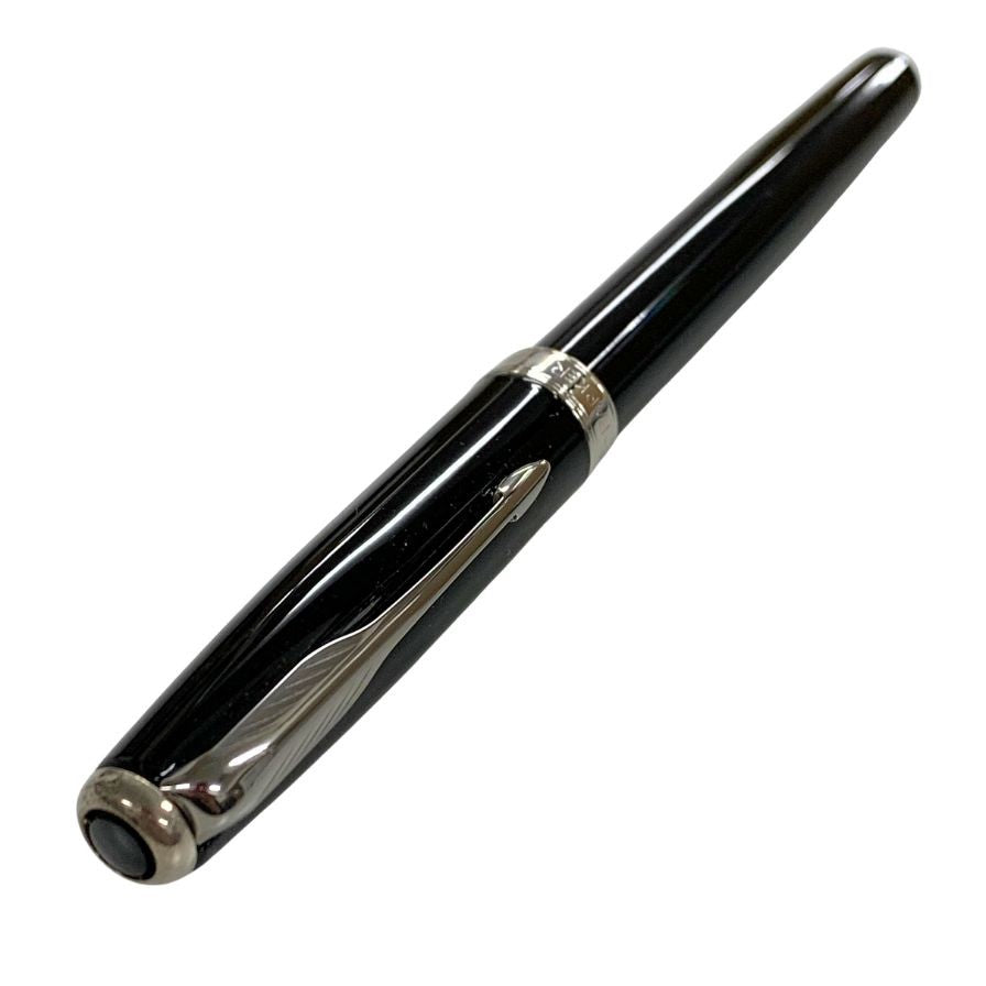パーカー 万年筆 ソネット 細字 ペン先 18K 750 オリジナル ラック ブラック シルバー CT PARKER SONNET【AFI18】