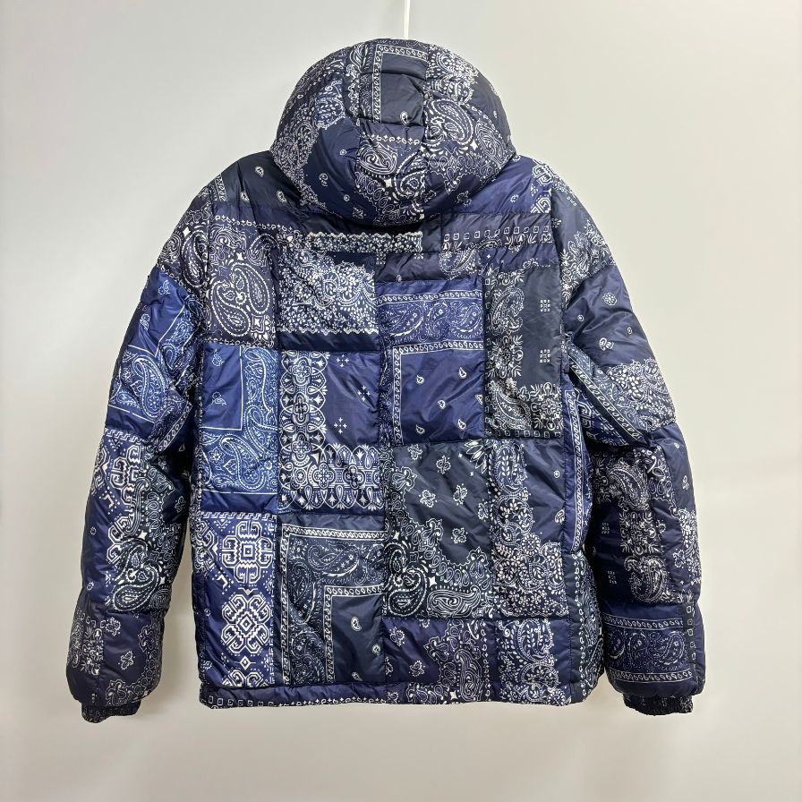中古◆タトラス ダウンジャケット アグリッパ MTAT20A4731-D 20AW リバーシブル ペイズリー ネイビー メンズ サイズ4 TATRAS AGRIPPA 【AFB27】