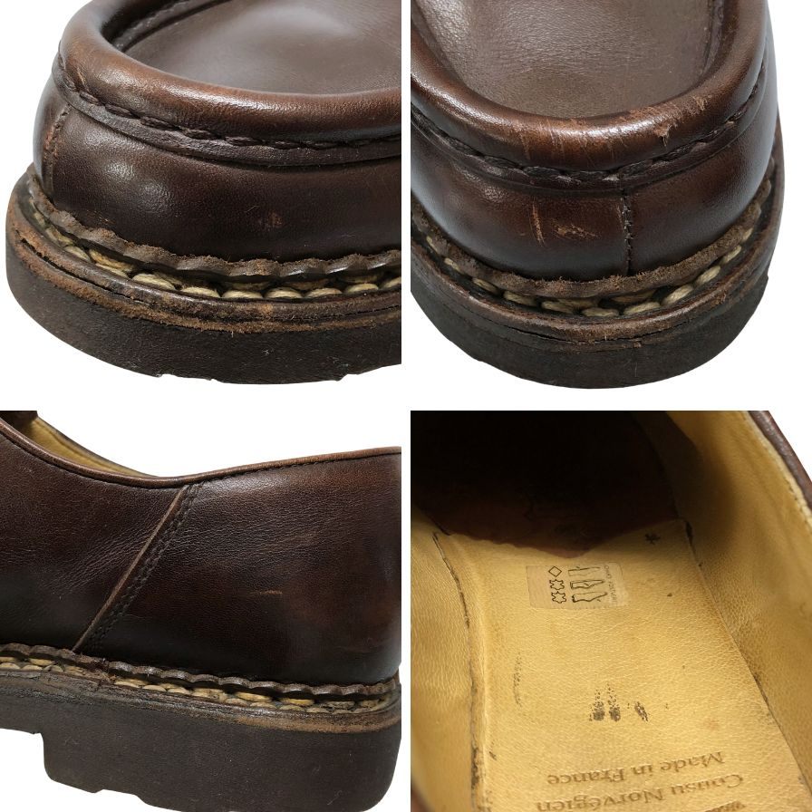 パラブーツ チロリアンシューズ ミカエル カーフ メンズ サイズ42 ブラウン PARABOOT MICHAEL ビジネスシューズ 約27.0cm【LA】【中古】