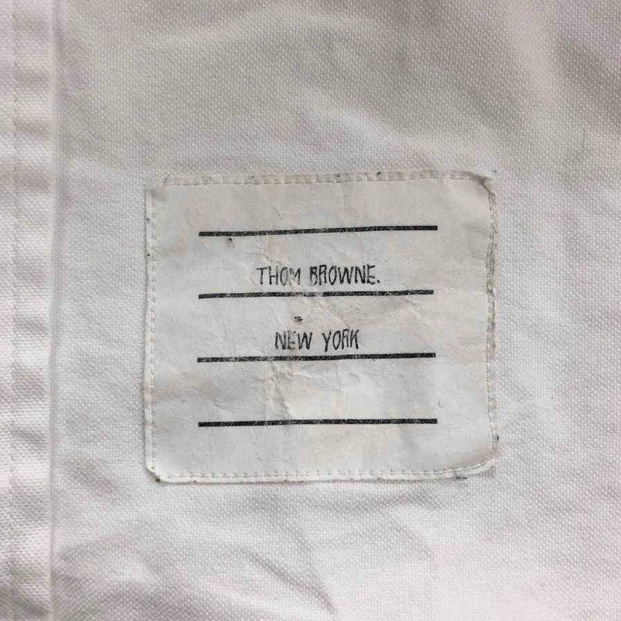美品◆トムブラウン ボタンダウンシャツ コットン サイズ2 メンズ ホワイト THOM BROWNE 【AFB45】