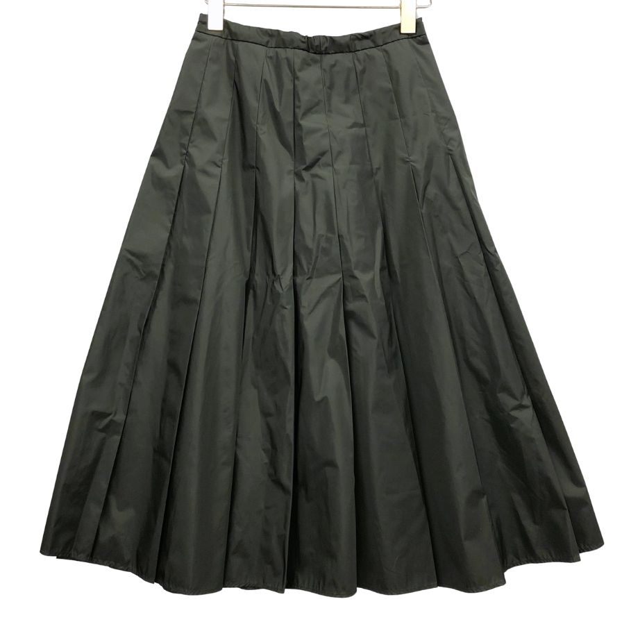 モンクレール 20SS GONNA ナイロンプリーツスカート サイズ38 レディース カーキ F20932071200 MONCLER【AFB38】