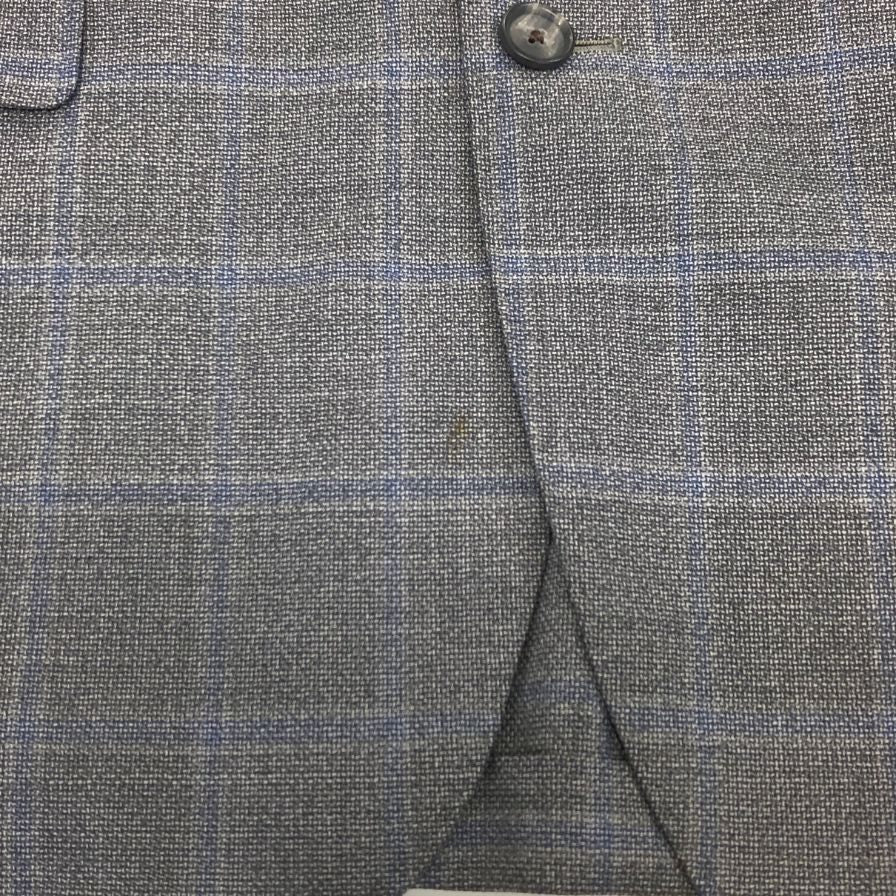 美品◆ブルックス ブラザーズ テーラードジャケット シングル グレー チェック柄 MILANO サイズ44 メンズ Brooks Brothers 【AFA16】