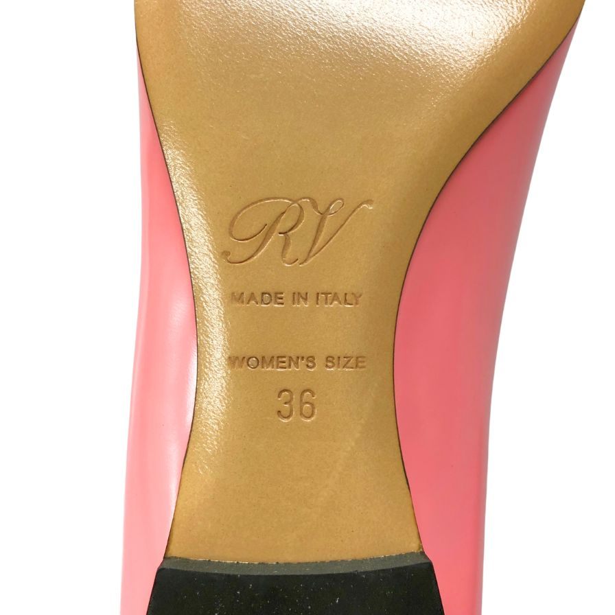ロジェ ヴィヴィエ フラットシューズ パンプス レディース サイズ36 ピンク Roger Vivier 約22.5cm【AFC1】