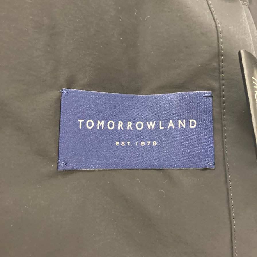 美品◆トゥモローランド ステンカラーコート ブラック メンズ サイズM TOMORROWLAND 【AFA15】