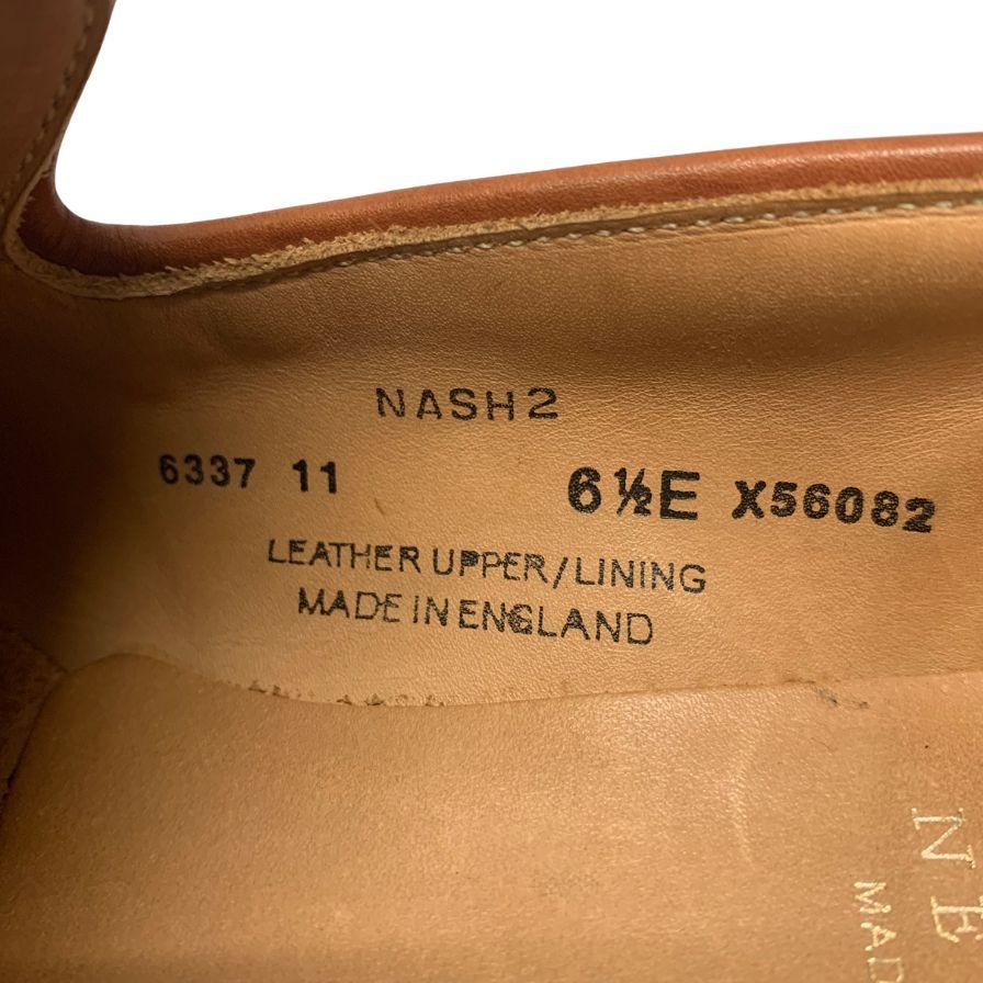 クロケット&ジョーンズ レザーシューズ タッセルローファー バーニーズニューヨーク別注 ブラウン サイズ6.5E メンズ CROCKETT&JONES NASH2 約25.5cm【LA】