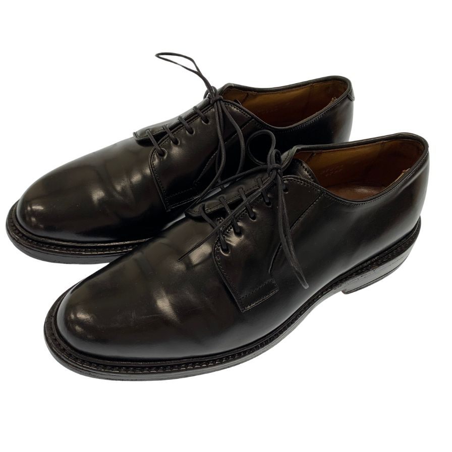 中古◆アレンエドモンズ レザーシューズ 9501 プレーントゥ コードバン ブラック メンズ サイズ7.5D Allen Edmonds【AFC30】