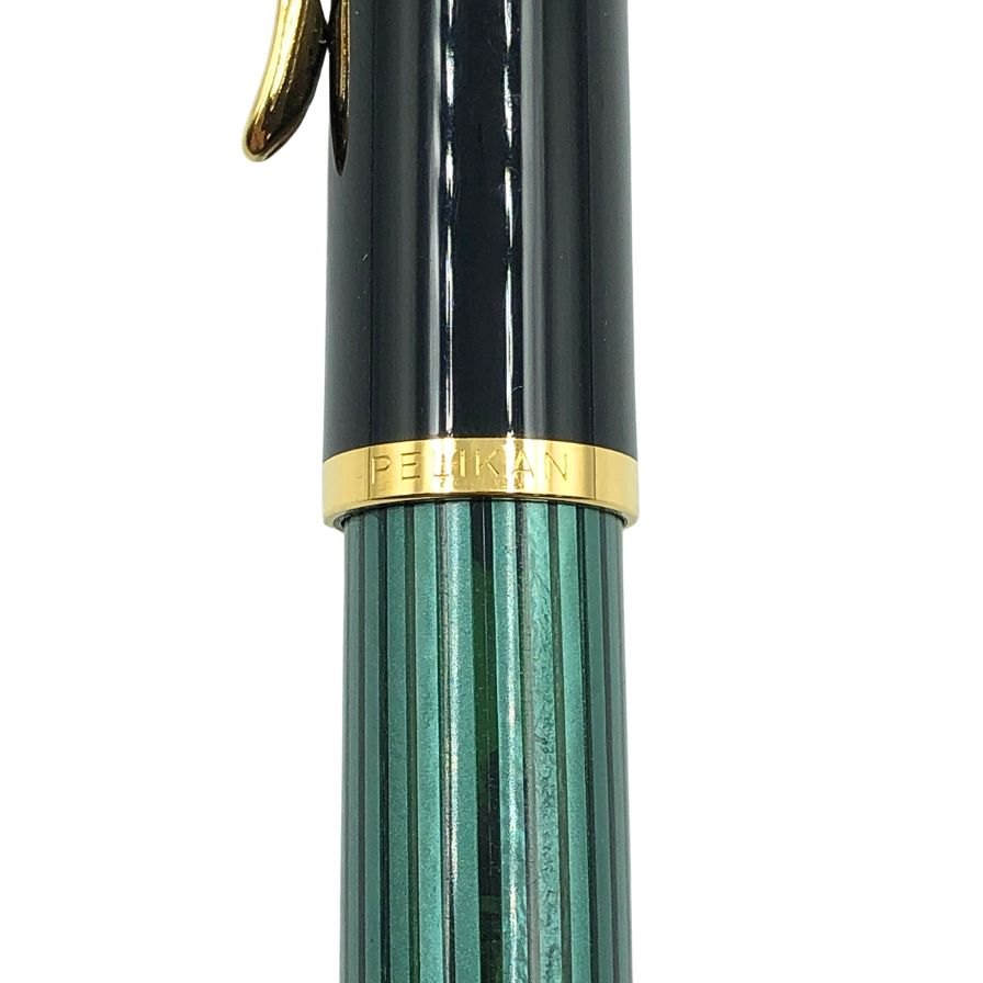 ペリカン 万年筆 スーベレーン 緑縞 ストライプ ペン先14C-585 M字 PELIKAN Souveran【AFI17】