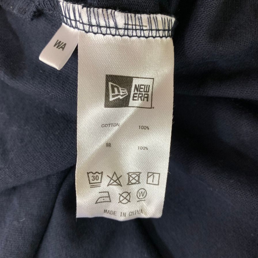 極美品◆ニューエラ Tシャツ ニューヨークヤンキース コットン ネイビー サイズL メンズ NEW ERA 【AFB34】