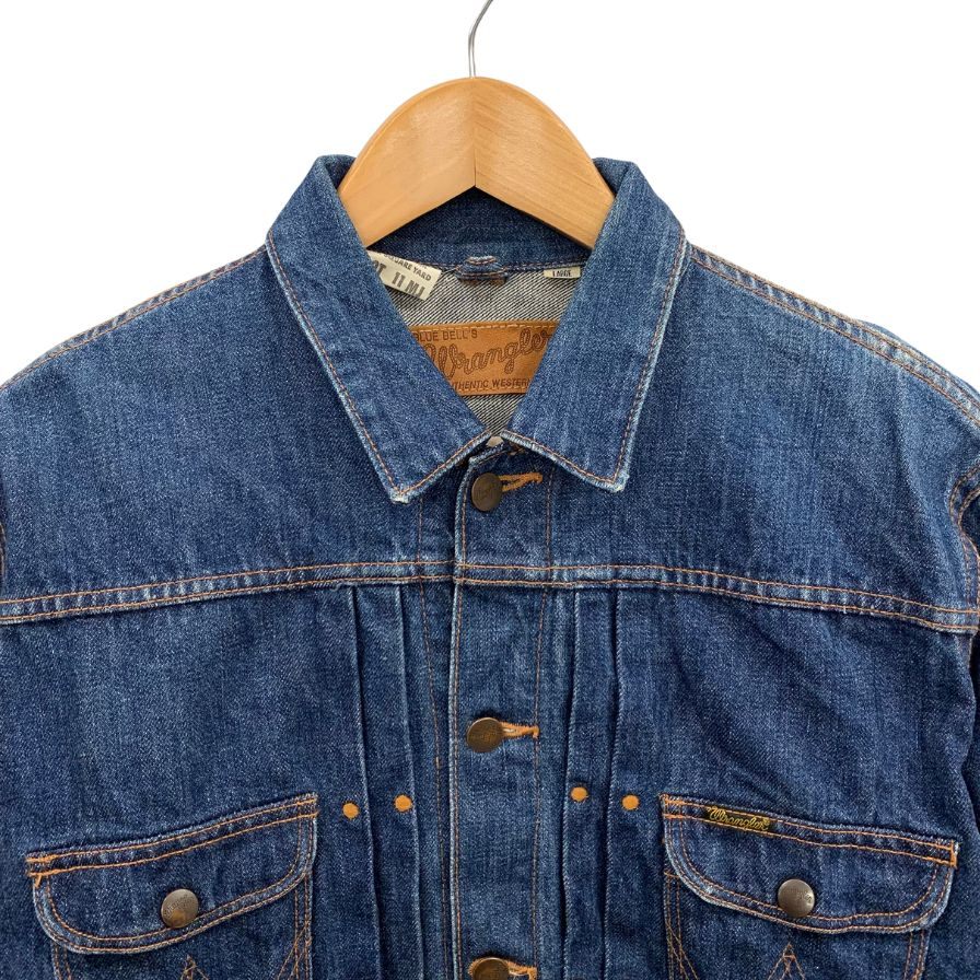 美品◆ラングラー デニムジャケット 11MJ M4757 コットン サイズL メンズ ブルー Wrangler 【AFB36】