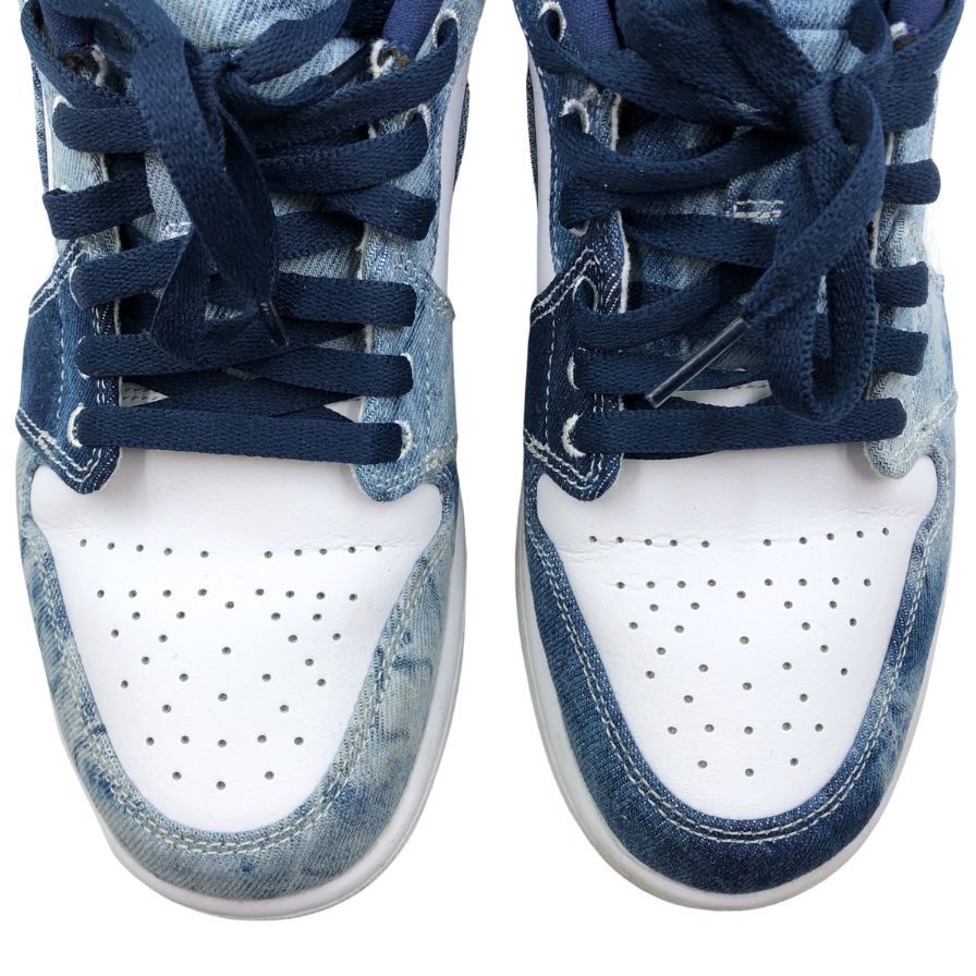 ナイキ ローカットスニーカー エアジョーダン ワン ロー ウォッシュド デニム ブルー メンズ サイズ28cm CZ8455-100 Nike Air Jordan 1 Low 約28.0cm【AFC46】