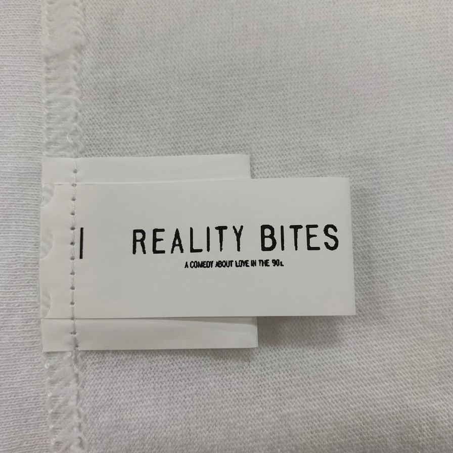 新品同様◆ウェーバー リアリティバイツ Tシャツ シーン2 DOVER Street MARKET GINZA限定生産 ホワイト メンズ サイズL WEBER REALITY BITES 【AFB8】