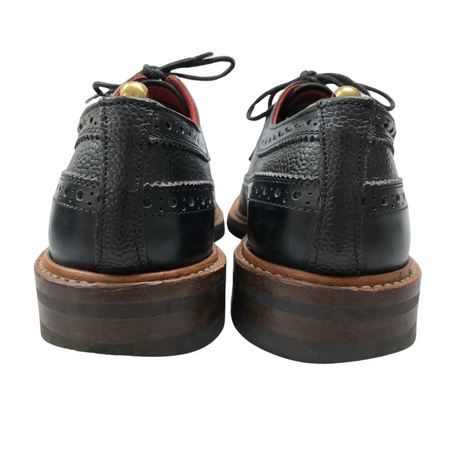 トリッカーズ レザーシューズ ウィングチップ Golosh Brogues M7306 ブラック メンズ サイズ7.5 Tricker’s ビジネスシューズ 約26.0cm【LA】【中古】