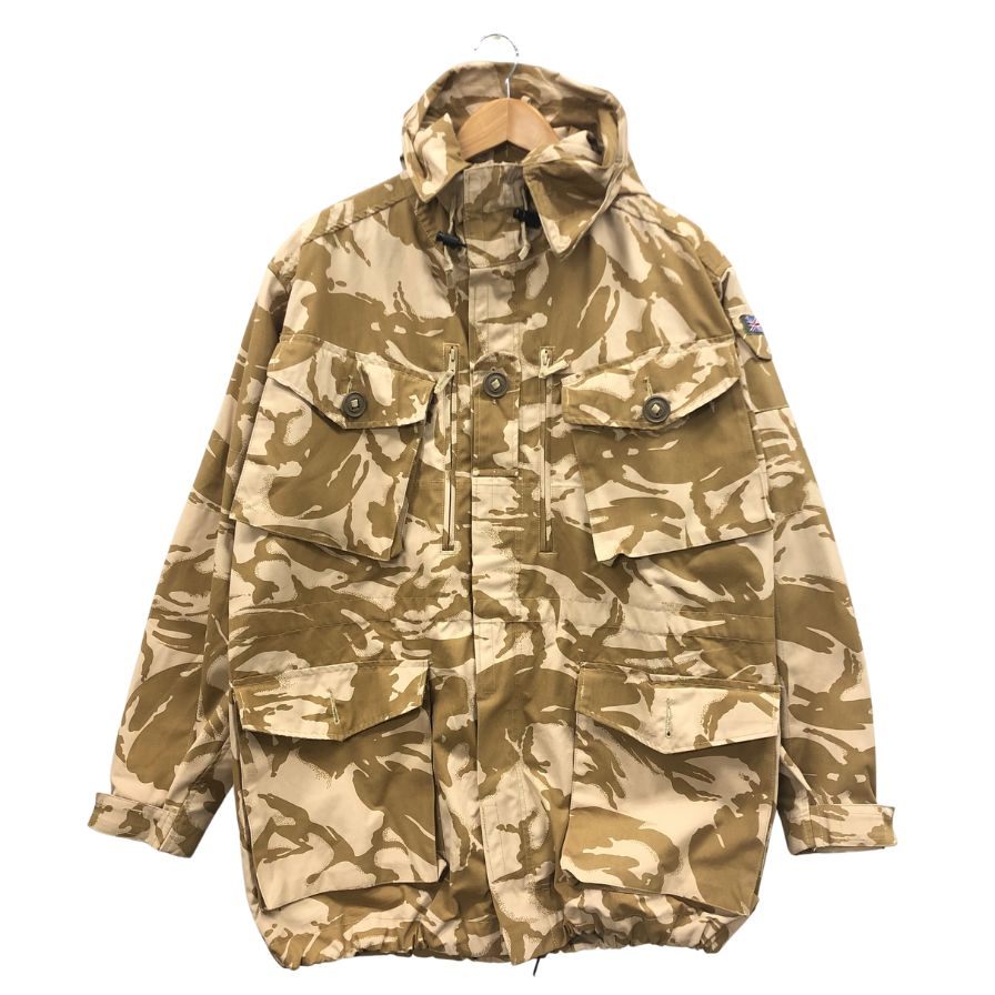 美品◆イギリス軍 コンバットスモックジャケット カモフラ柄 メンズ サイズ170/104 ベージュ系 【AFA9】