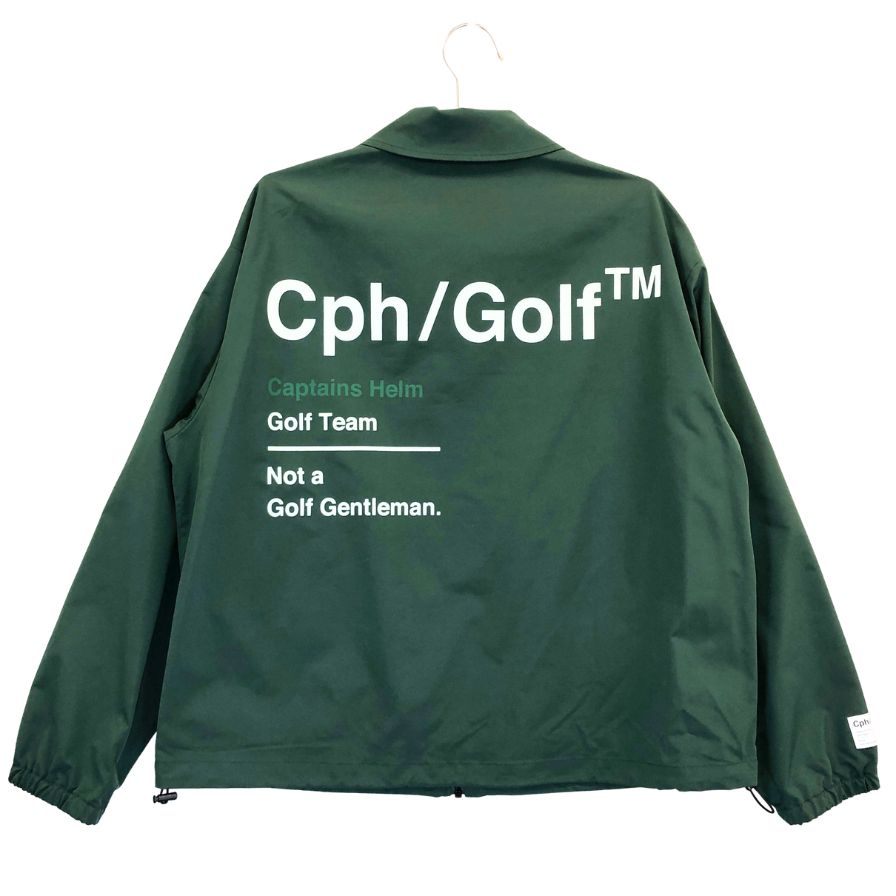 美品◆キャプテンズヘルムゴルフ コーチジャケット グリーン メンズ サイズM Cph/Golf 【AFB1】