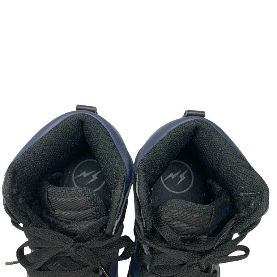 美品◆ナイキ x フラグメント スニーカー ダンク ハイ DJ0383-400 ブルー×ブラック サイズ23.5cm レディース NIKE × FRAGMEN DUNK HI【AFD2】