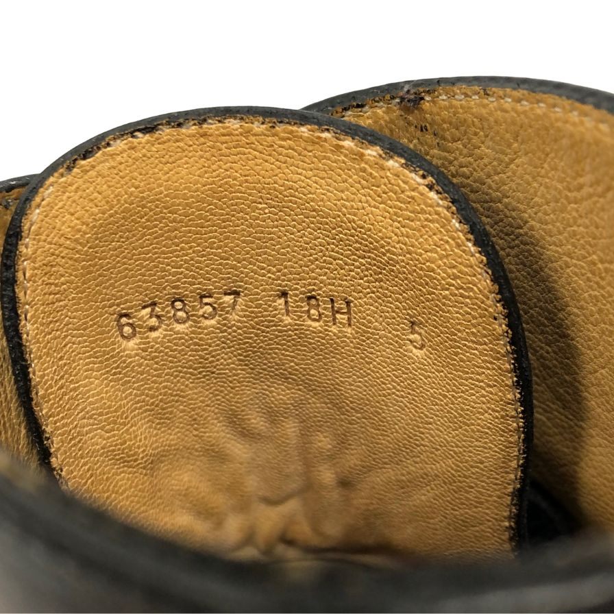 パラブーツ レースアップ ブーツ ボーリュー レザー メンズ ブラック サイズ5 Paraboot Beaulieu ブーツ 約23.5cm【LA】【中古】