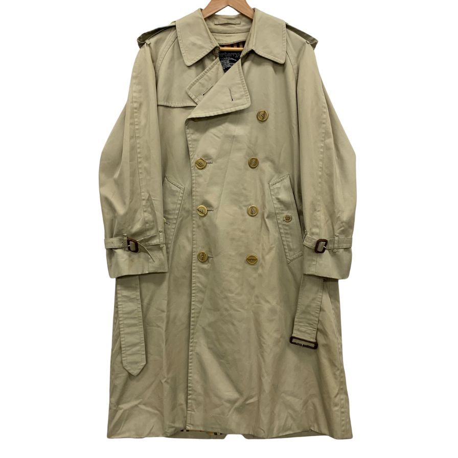 中古◆バーバリー バルカラーコート 旧タグ ヴィンテージ ベージュ メンズ サイズM Burberry 【AFA18】