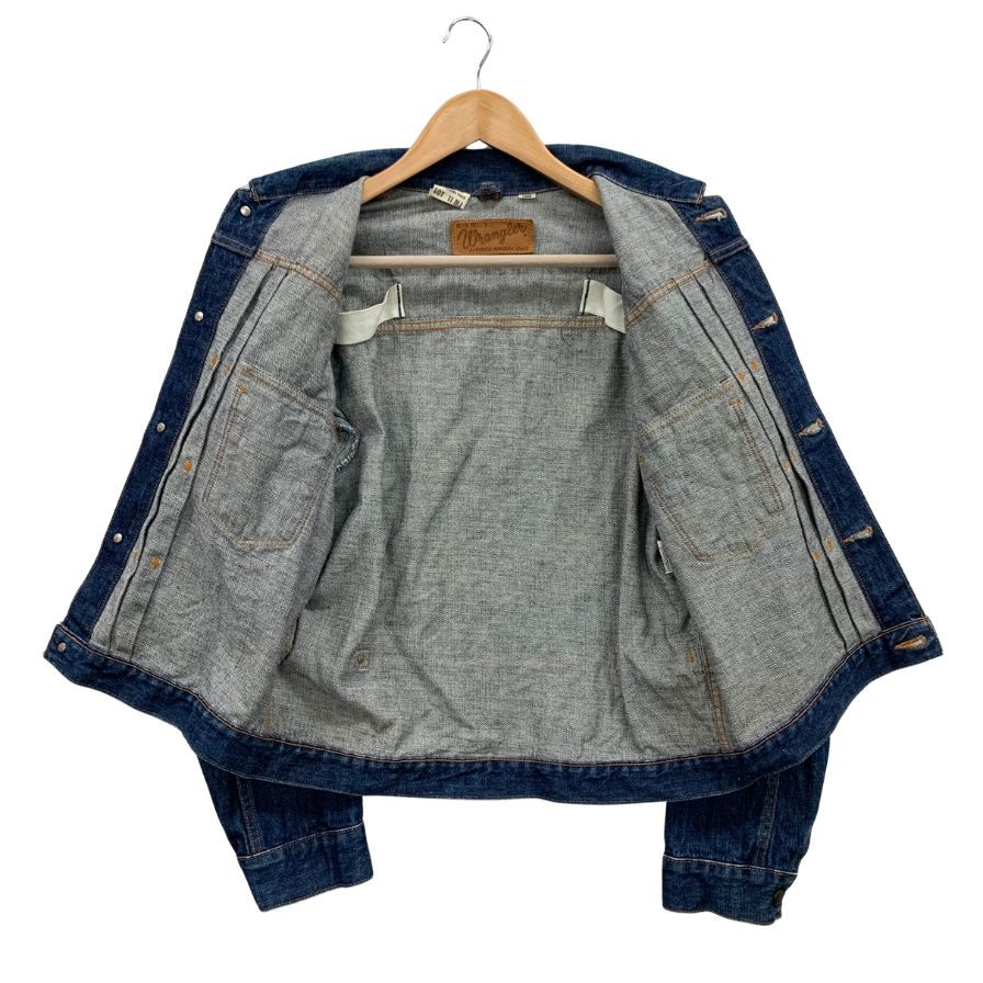 美品◆ラングラー デニムジャケット 11MJ M4757 コットン サイズL メンズ ブルー Wrangler 【AFB36】