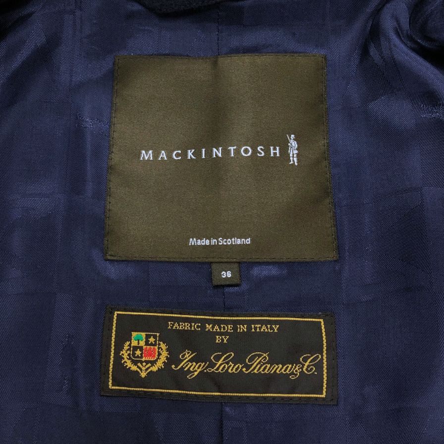 マッキントッシュ コート ダンケルド ロロピアーナ ウール メンズ ネイビー サイズ36 MACKINTOSH【LA】